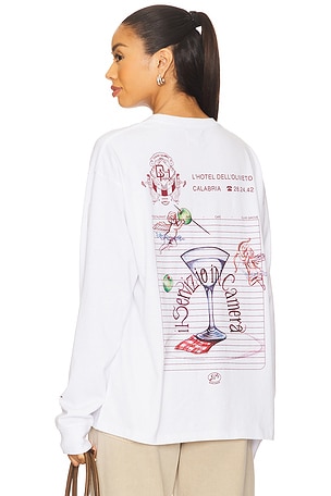 Olive Hotel Tee Damson Madder