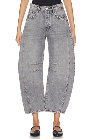 x We The Free Good Luck Mid Rise Barrel Jeans Free People