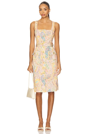 Idy Button Front Tank Dress L'AGENCE